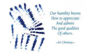 Only humility
