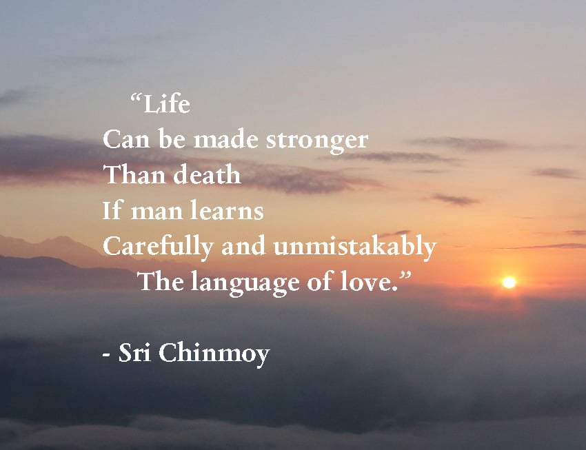 Sri Chinmoy quote: Human love wants to possess and be possessed by the